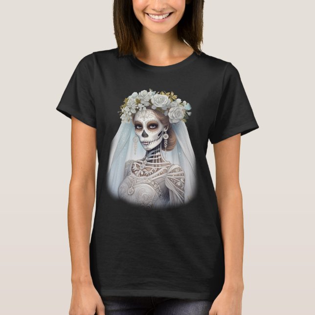 Horror Bride Living Dead T Shirt (Framsida)