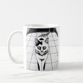 Horror cat anime art kaffemugg