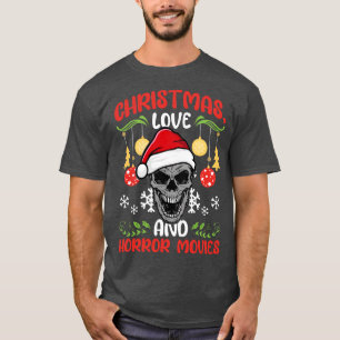 Horror Cinema Creepy Santa Kärlek 2 T Shirt