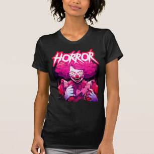 Horror Clown Rosa T Shirt