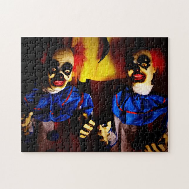 Horror Clowns Jigszle Puzzle Pussel (Horisontell)