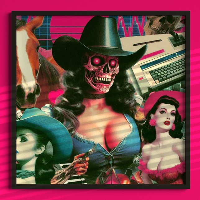 Horror Cowgirl Collage Poster (Skapare uppladdad)