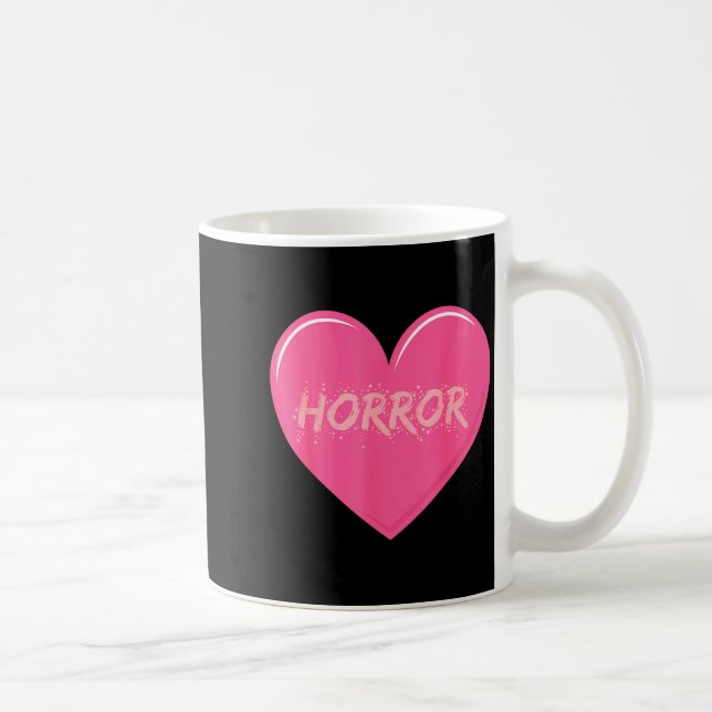 Horror Creepy Yami Kawaii Pastel Nge Valentines  Kaffemugg (Höger)