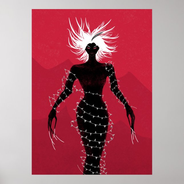 Horror Demon Girl Witchy Goth Poster (Framsidan)