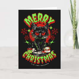 Horror Fläkt jul Greetings Helgkort