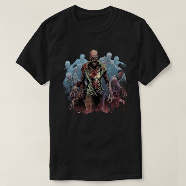 Horror Ghosty Halloween T-Shirt (Design framsida)