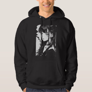 Horror Girl Aesthetic Soft Grunge Waifu Japanska O Hoodie