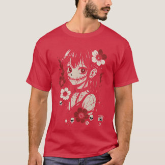 Horror Goth Anime Waifu Kawaii Manga Girl Creepy A T Shirt