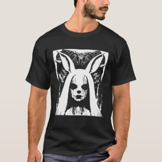 Horror Gothic Batcave Girl Bunny Mörk Wave Goth Gi T Shirt