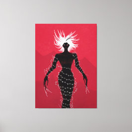 Horror Gothic Macabre Creepy Demon Woman Canvastryck