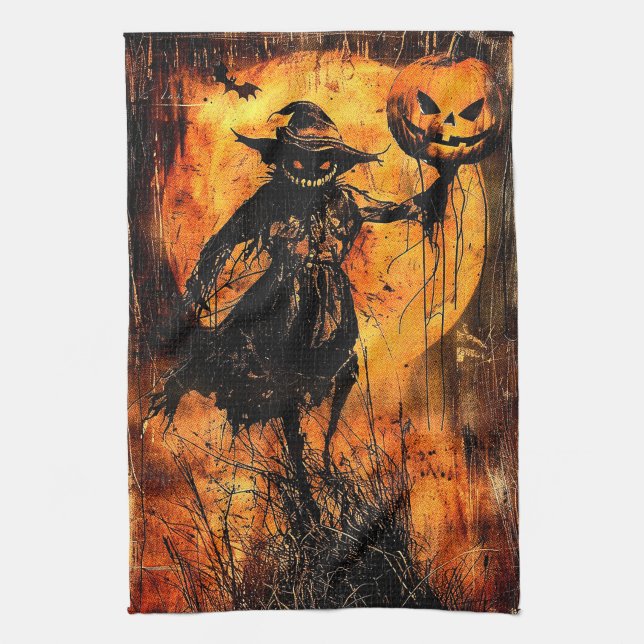 Horror Halloween Jack o lantern-taloky Season Kökshandduk (Vertikal)