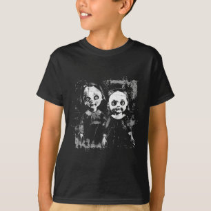 Horror Haunted Doll Creepy Leksak Halloween Goth A T Shirt