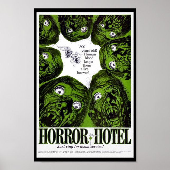 HORROR HOTEL POSTER (Framsidan)
