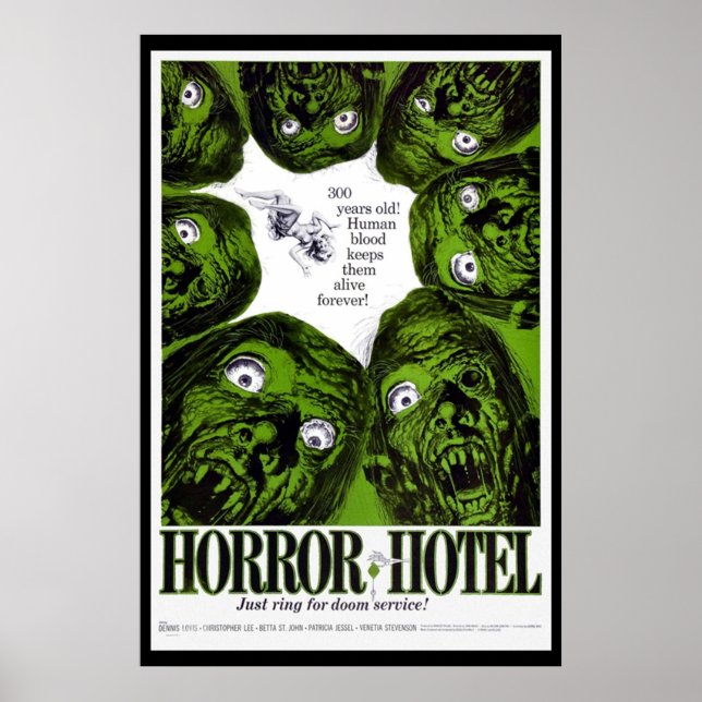 HORROR HOTEL POSTER (Framsidan)