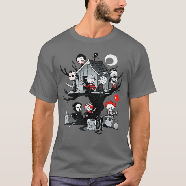 Horror House funny T Shirt (Framsida)