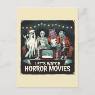 Horror jul Ghost Mummy Weregger Zombie Vykort
