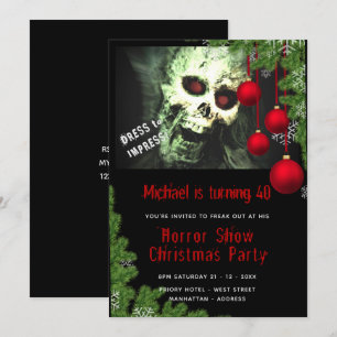 HORROR jul Party Inbjudan Dead Creepy Zombies