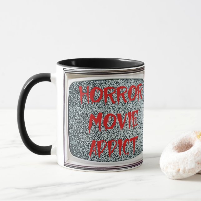 Horror Movie Addict Mugg (Med munk)