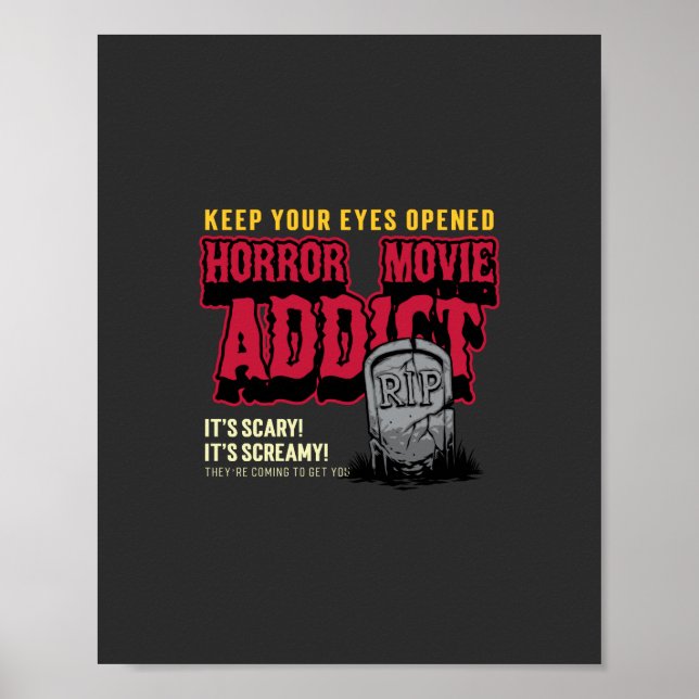Horror Movie Addict Poster (Framsidan)