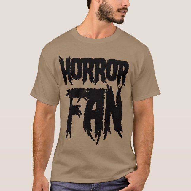 Horror Movie Fan Horror Fan boy T Shirt (Framsida)