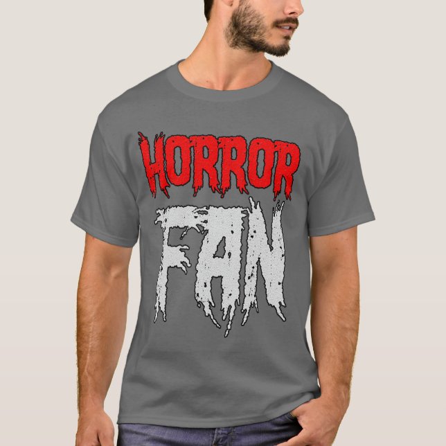 Horror Movie Fan Horror Fan family T Shirt (Framsida)