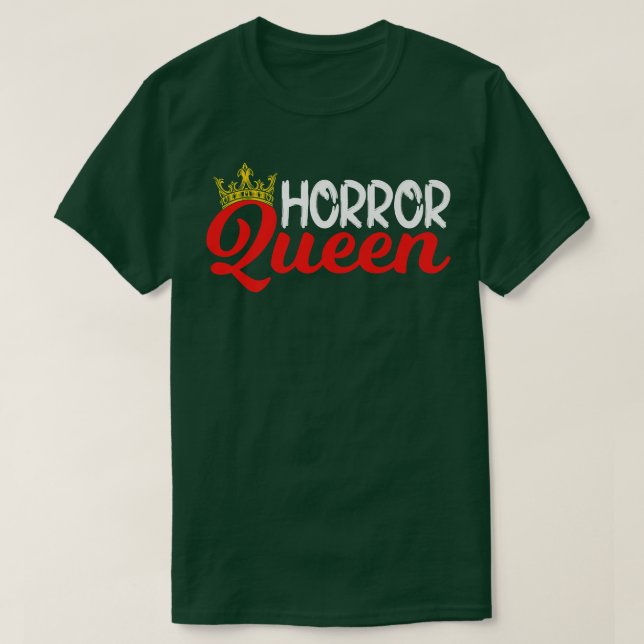 Horror Movie Fläkt Halloween Costume Horror Queen T Shirt (Design framsida)