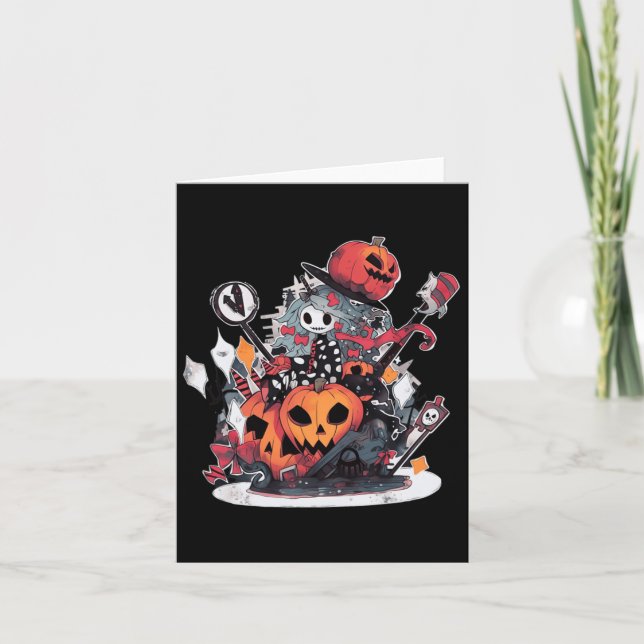 Horror Movie Halloween Costume Party Kort (Framsida)