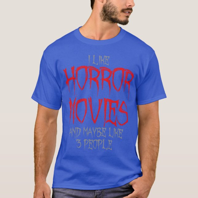 Horror Movie Introvert retro T Shirt (Framsida)