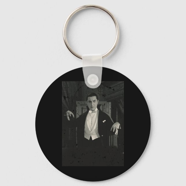 Horror Movie Monster Halloween Count Dracula Vampi Nyckelring (Framsida)