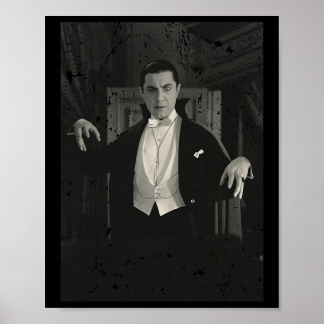 Horror Movie Monster Halloween Count Dracula Vampi Poster (Framsidan)