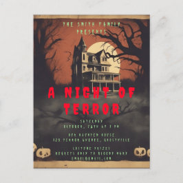 Horror Movie Poster inbjudan till Halloween fest