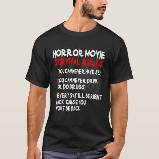 Horror Movie Regler 80s skräckfilm TShirt T Shirt