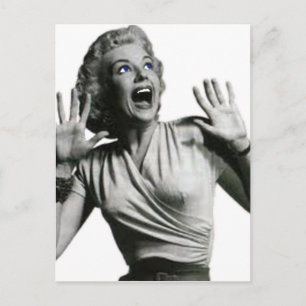 Horror Movie Screamer Vykort