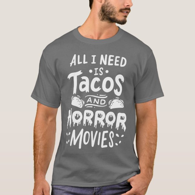 Horror Movieaco Boy T Shirt (Framsida)