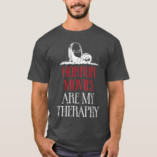 Horror Movies är Myherapy retro T Shirt