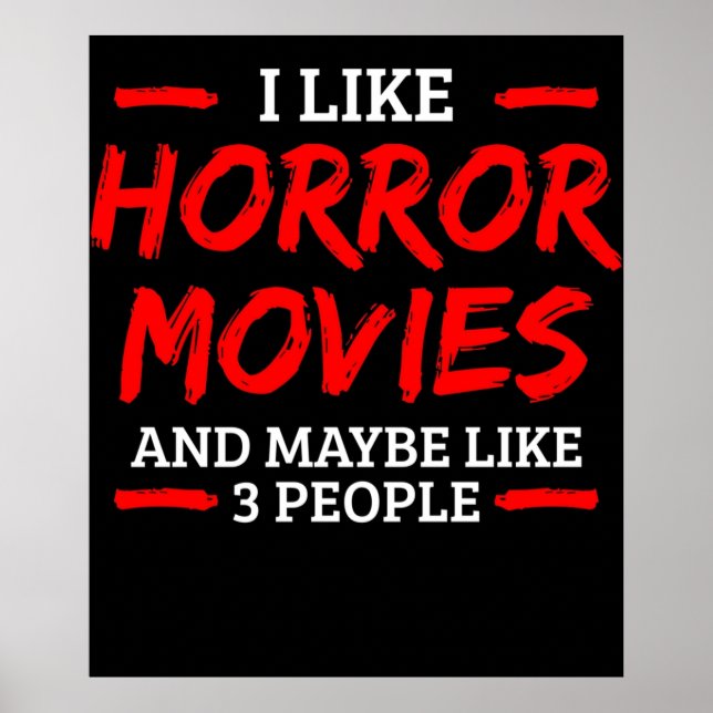 Horror Movies Horror Movie Fläkt Poster (Framsidan)