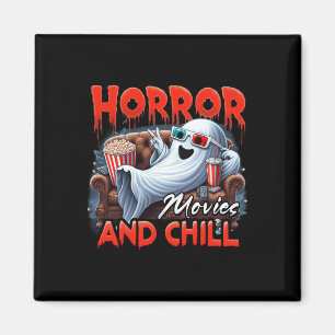 Horror Movies och Chill Spooky Ghost Movie Älskare Magnet