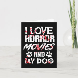 Horror Movies Scary Film Älskare Halloween Fläkt T Kort
