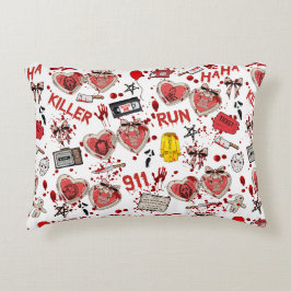 Horror Movies Serial Killer Blood Splatter Prydnadskudde