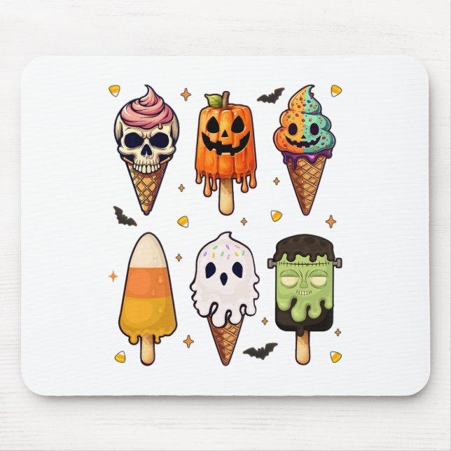 Horror Movies Summer Popsicle Halloween Ice Cream Musmatta (Framsidan)