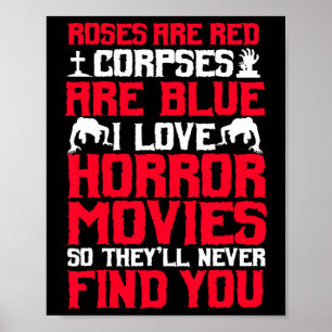 Horror Movies Thriller Halloween Fläkt Scary Film Poster