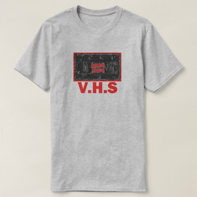 Horror Movies - V.H.S Red T Shirt (Design framsida)