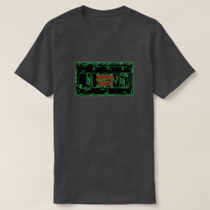 Horror Movies - Video Cassette Neon Grönt T-shirt