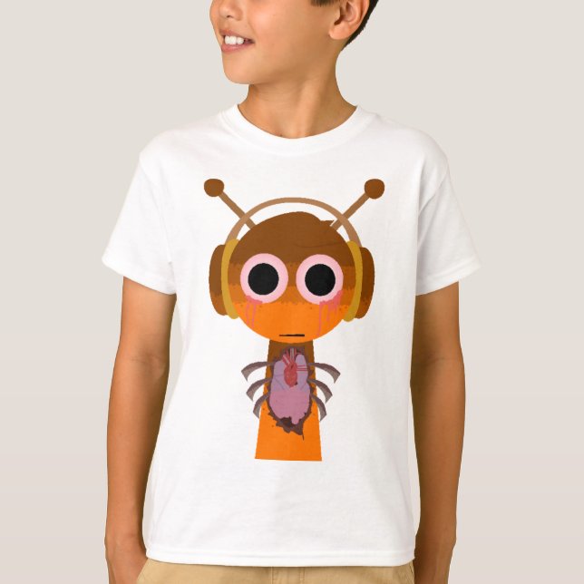 Horror Oren from Sprunki Retake T Shirt (Framsida)