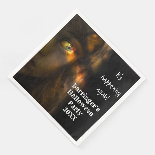 Horror Party Time Halloween Pappersservett (Hörn)