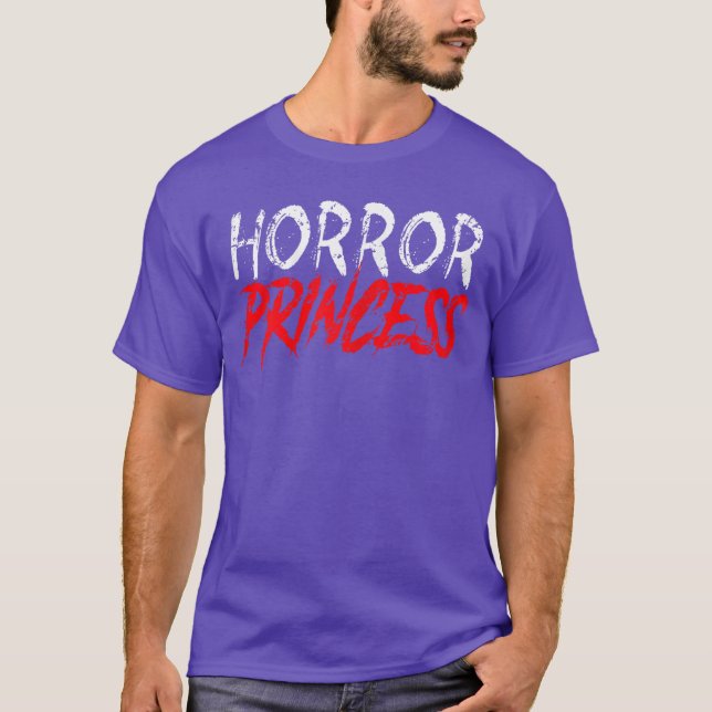 Horror Princess Funny Halloween Scary Movies Girls T Shirt (Framsida)