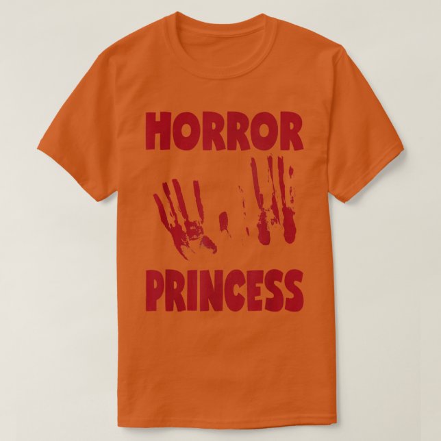 Horror Princess Retro Monster Halloween Costume T Shirt (Design framsida)