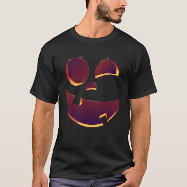 Horror Pumpkin Cute Kids Halloween Costume T Shirt (Framsida)