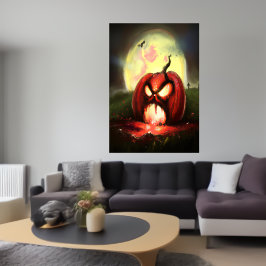 Horror pumpor skrik | AI Art Poster