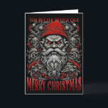 Horror Santa Helgkort<br><div class="desc">Roligtens skräcktemade juldesign med ett skrämmande Jultomten. . ... titta.</div>